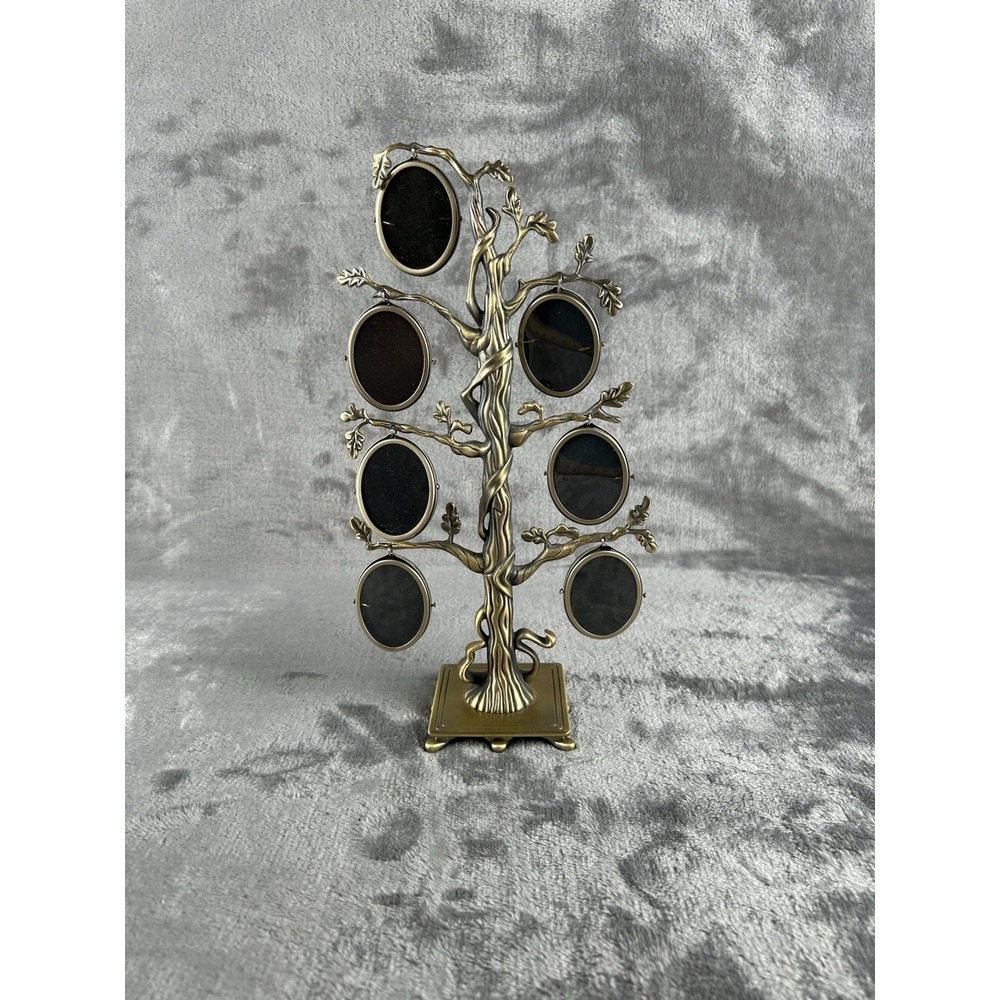 Burnes Of Boston Vintage Brass Family Tree Photo Frame‎ Oval Shaped Frames